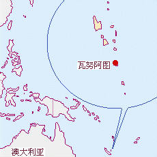 瓦努阿图国土面积示意图